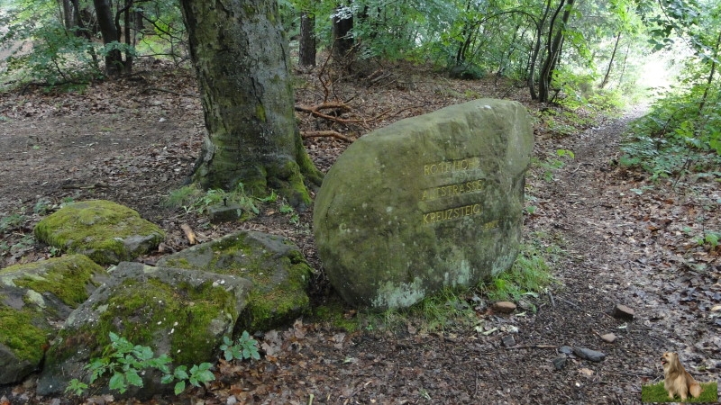 Ritterstein Nr. 282-4 Rote Hohl - Altstraße - Kreuzsteig.JPG - Ritterstein Nr.282 Rote Hohl - Altstraße - Kreuzsteig